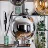 Gastor hanging light, globe light 45 cm black, 5-light sources