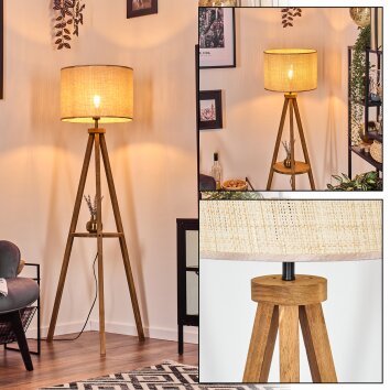 Sabadim floor lamp beige, Ecru, 1-light source