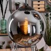 Gastor hanging light, globe light 45 cm black, 5-light sources