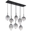 Globo lighting ATTILA hanging light black, 8-light sources