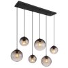 Globo lighting DALLERTA hanging light black, 6-light sources