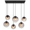 Globo lighting DALLERTA hanging light black, 6-light sources