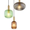 Globo lighting NORMY hanging light brass, 3-light sources