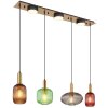 Globo lighting NORMY hanging light brass, 4-light sources