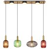 Globo lighting NORMY hanging light brass, 4-light sources