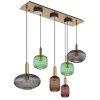 Globo lighting NORMY hanging light brass, 6-light sources