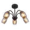 Globo lighting GERLY ceiling light black, 5-light sources