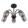 Globo lighting GERLY ceiling light black, 5-light sources