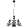 Globo lighting GONNY hanging light black, 5-light sources