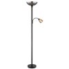 Globo lighting BLADE floor lamp, Reading light black, 1-light source