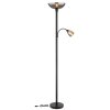 Globo lighting BLADE floor lamp, Reading light black, 1-light source