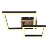 Globo lighting BARD ceiling light LED Wood like finish, black, 1-light source