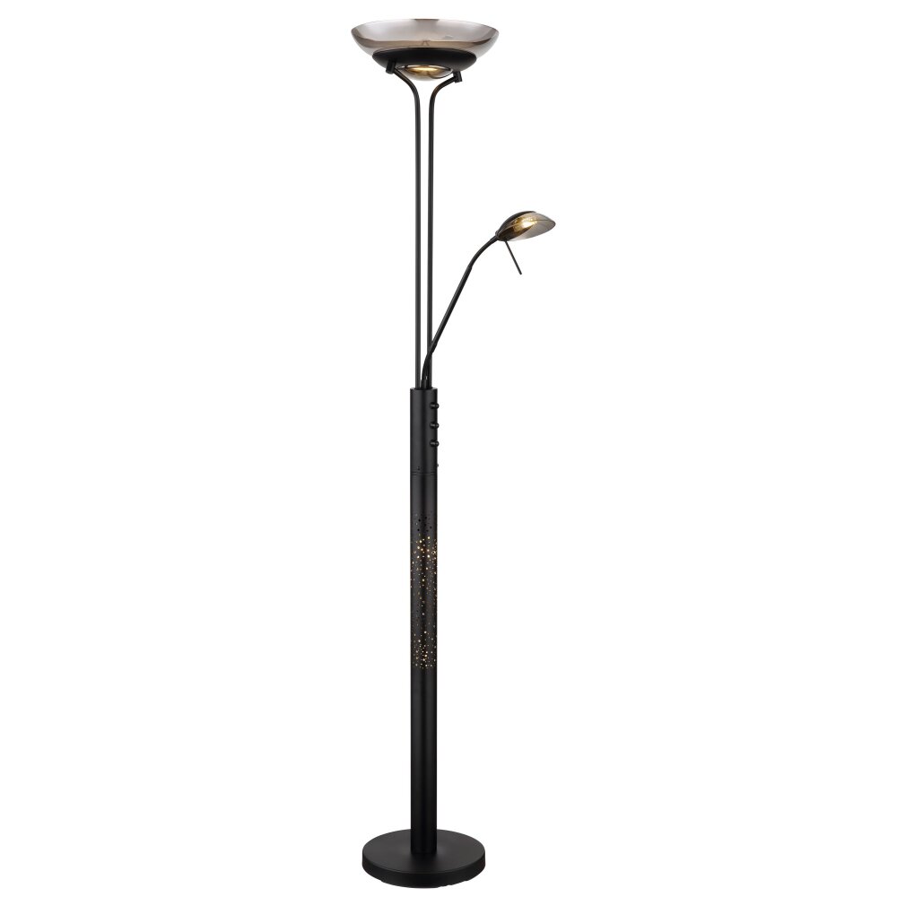 Globo lighting MERLINDA floodlight, floor lamp black, 2-light sources main product photo