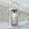 Globo lighting SOLAR Outdoor table lamp, solar light LED smoke coloured, transparent, clear, 1-light source