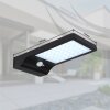 Globo lighting SOLAR outdoor wall light, solar light LED black, transparent, clear, 42-light sources, Motion sensor