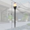 Globo lighting SOLAR solar light, path light LED black, transparent, clear, 1-light source