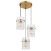 Globo lighting Gorley hanging light gold, 3-light sources