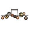 Globo lighting Riha ceiling light grey, 9-light sources