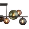 Globo lighting Riha ceiling light grey, 9-light sources