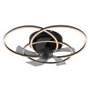 Globo lighting Alia Ceiling fan light LED black, 1-light source, Remote control