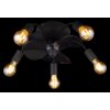 Globo lighting Alisha Ceiling fan light black, 5-light sources, Remote control