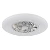 Globo lighting Alva Ceiling fan light LED white, 1-light source, Remote control, Colour changer