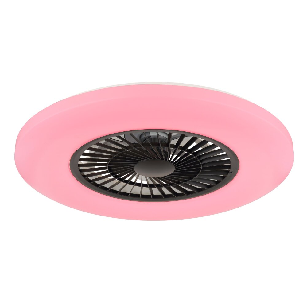 Globo lighting Alva Ceiling fan light LED white, 1-light source, Remote control, Colour changer