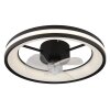 Globo lighting Gatian Ceiling fan light LED black, 1-light source, Remote control