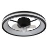 Globo lighting Gatian Ceiling fan light LED black, 1-light source, Remote control