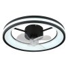 Globo lighting Gatian Ceiling fan light LED black, 1-light source, Remote control