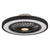 Globo lighting Blizzak Ceiling fan light LED black, 1-light source, Remote control