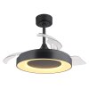 Globo lighting Elina Ceiling fan light LED grey, 1-light source, Remote control, Colour changer