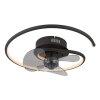 Globo lighting Koren Ceiling fan light LED black, 1-light source, Remote control