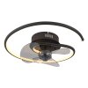 Globo lighting Koren Ceiling fan light LED black, 1-light source, Remote control