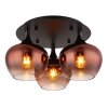 Globo lighting Maxy ceiling light chrome, black, 3-light sources