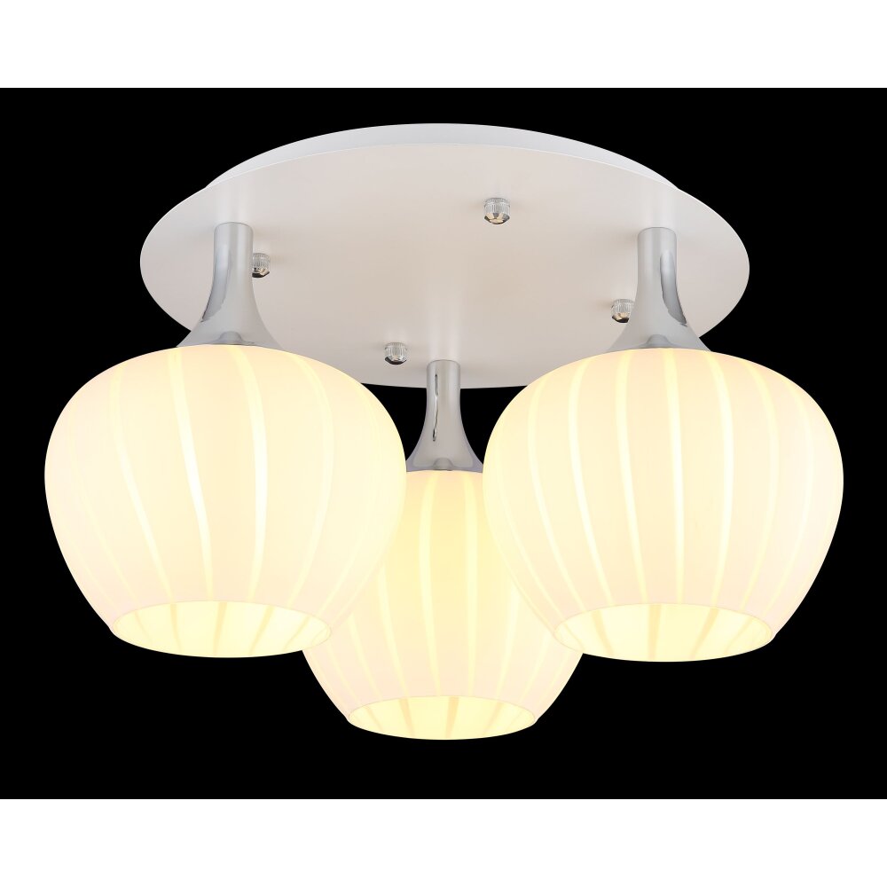 Globo lighting Maxy ceiling light chrome, white, 3-light sources