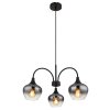 Globo lighting Maxy hanging light black, 3-light sources