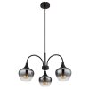 Globo lighting Maxy hanging light black, 3-light sources