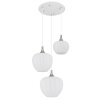 Globo lighting Maxy hanging light chrome, white, 3-light sources