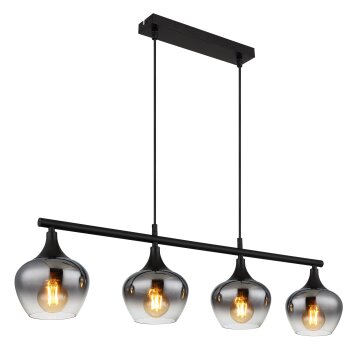 Globo lighting Maxy hanging light black, 4-light sources