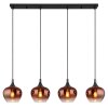 Globo lighting Maxy hanging light chrome, black, 4-light sources