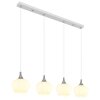 Globo lighting Maxy hanging light chrome, white, 4-light sources