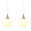 Globo lighting Maxy hanging light chrome, white, 4-light sources