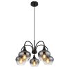 Globo lighting Maxy hanging light black, 5-light sources