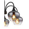 Globo lighting Maxy hanging light black, 5-light sources