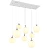 Globo lighting Maxy hanging light chrome, white, 8-light sources