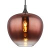 Globo lighting Maxy hanging light chrome, black, 1-light source