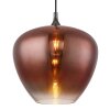 Globo lighting Maxy hanging light chrome, black, 1-light source