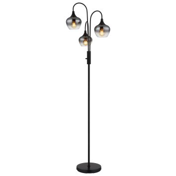 Globo lighting Maxy floor lamp black, 3-light sources