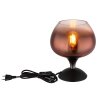 Globo lighting Maxy table lamp chrome, black, 1-light source